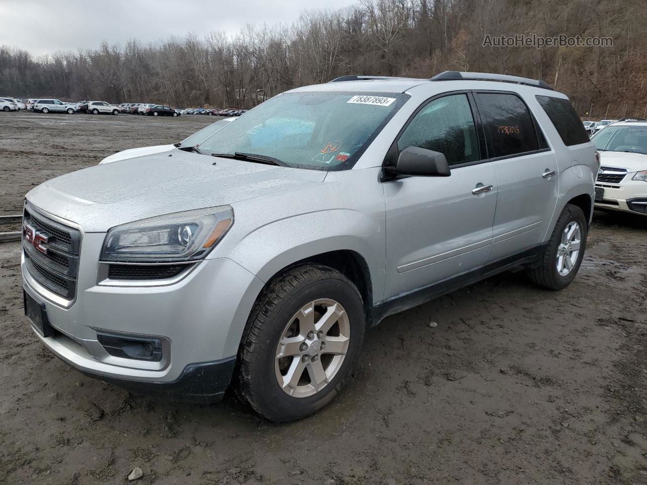 2014 Gmc Acadia Sle Silver vin: 1GKKRPKD2EJ329215