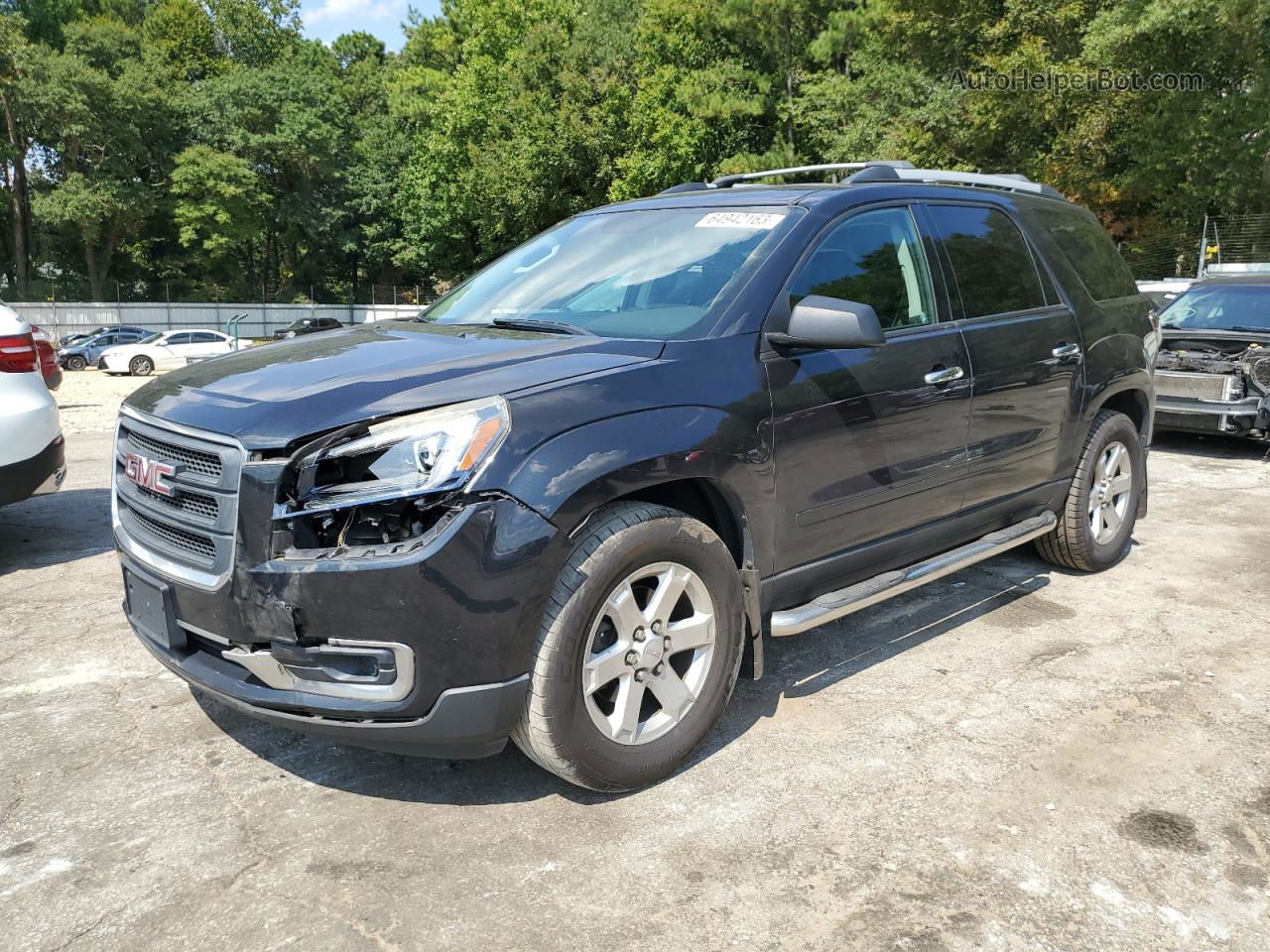 2014 Gmc Acadia Sle Black vin: 1GKKRPKD2EJ371853