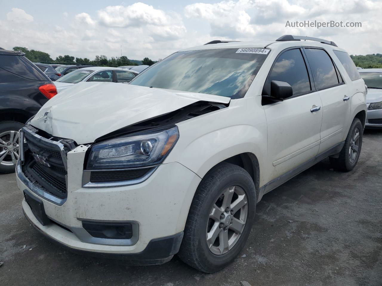 2014 Gmc Acadia Sle Белый vin: 1GKKRPKD3EJ172939