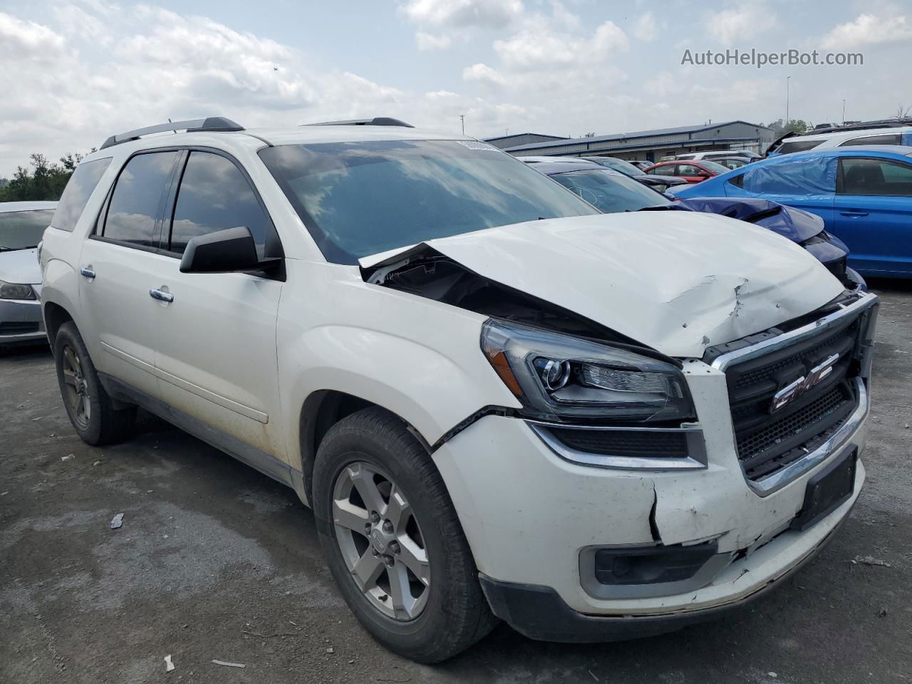 2014 Gmc Acadia Sle Белый vin: 1GKKRPKD3EJ172939