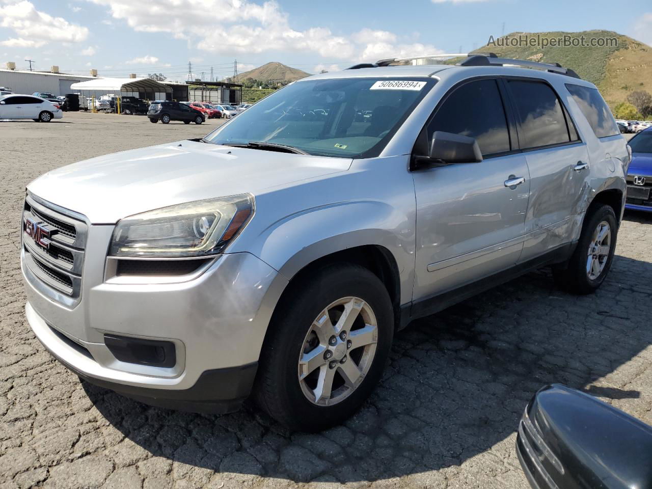 2014 Gmc Acadia Sle Silver vin: 1GKKRPKD3EJ197887