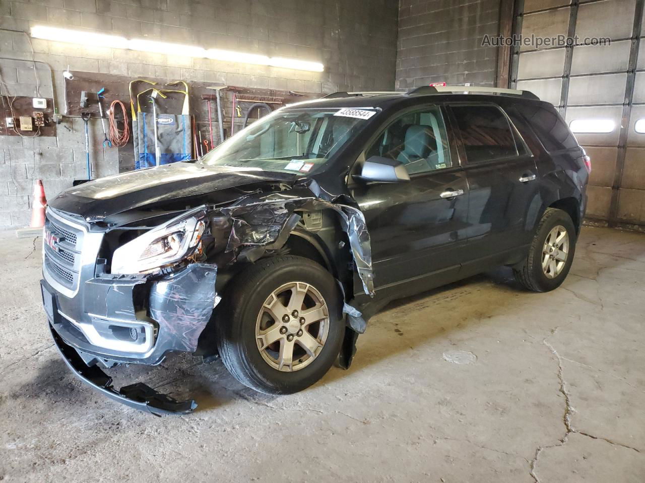 2015 Gmc Acadia Sle Black vin: 1GKKRPKD3FJ213300