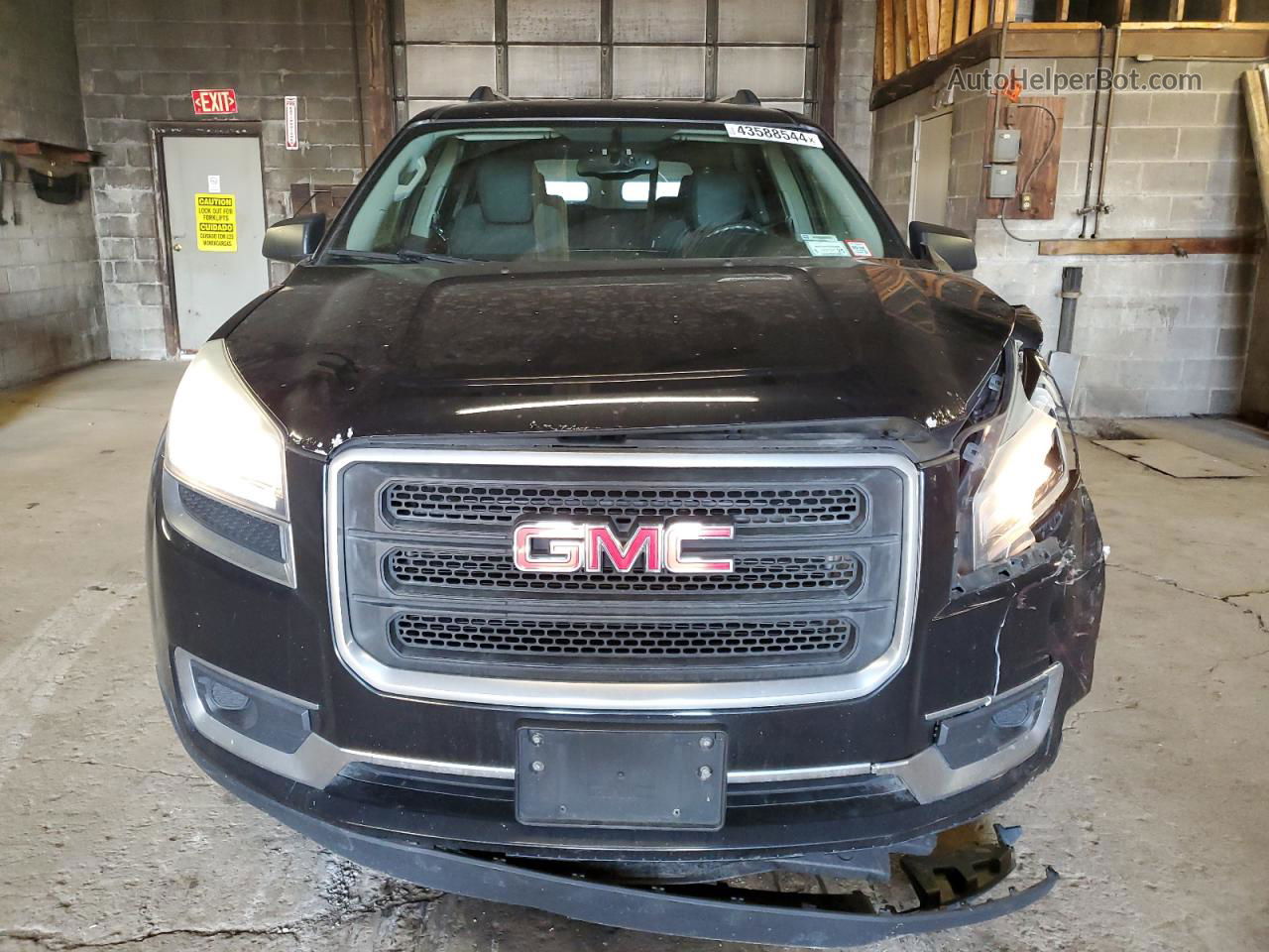 2015 Gmc Acadia Sle Black vin: 1GKKRPKD3FJ213300