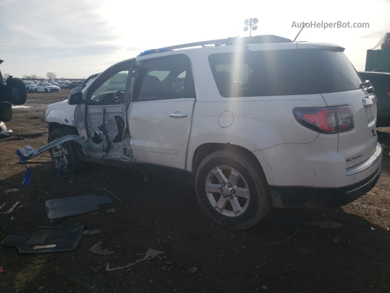 2013 Gmc Acadia Sle White vin: 1GKKRPKD4DJ190977