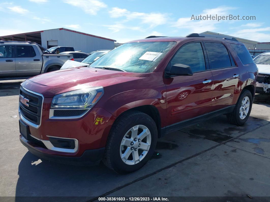 2015 Gmc Acadia Sle-2 Red vin: 1GKKRPKD4FJ258245