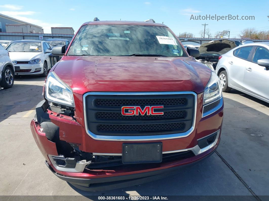 2015 Gmc Acadia Sle-2 Red vin: 1GKKRPKD4FJ258245