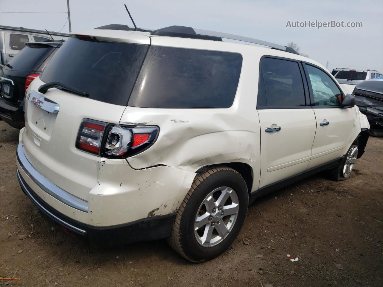 2013 Gmc Acadia Sle Белый vin: 1GKKRPKD5DJ236445