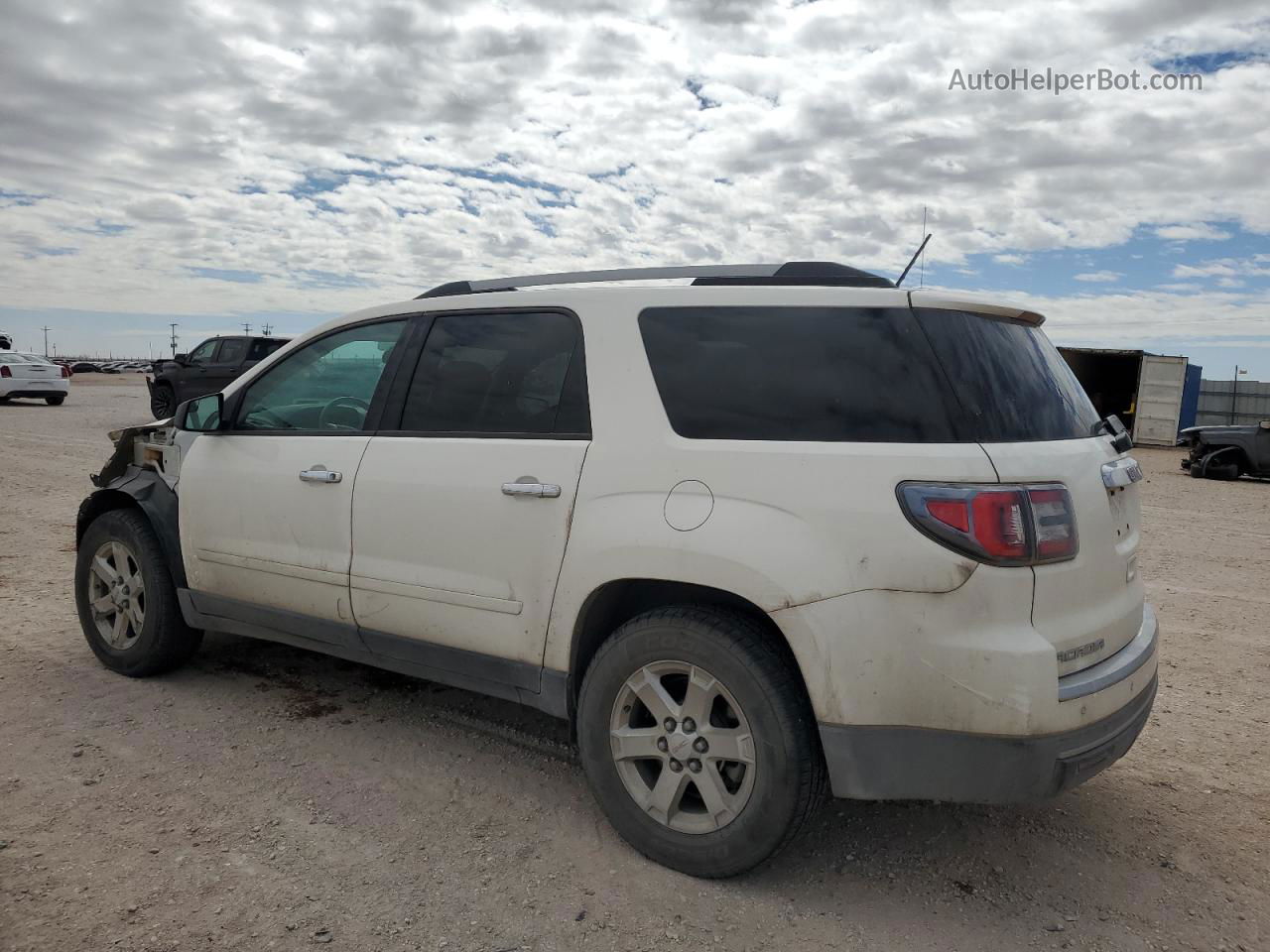 2014 Gmc Acadia Sle White vin: 1GKKRPKD5EJ182808