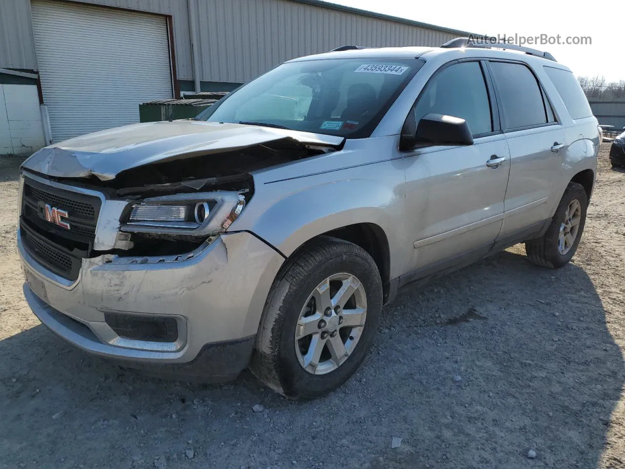 2014 Gmc Acadia Sle Silver vin: 1GKKRPKD5EJ368056