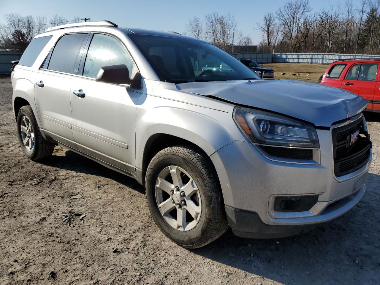 2014 Gmc Acadia Sle Silver vin: 1GKKRPKD5EJ368056