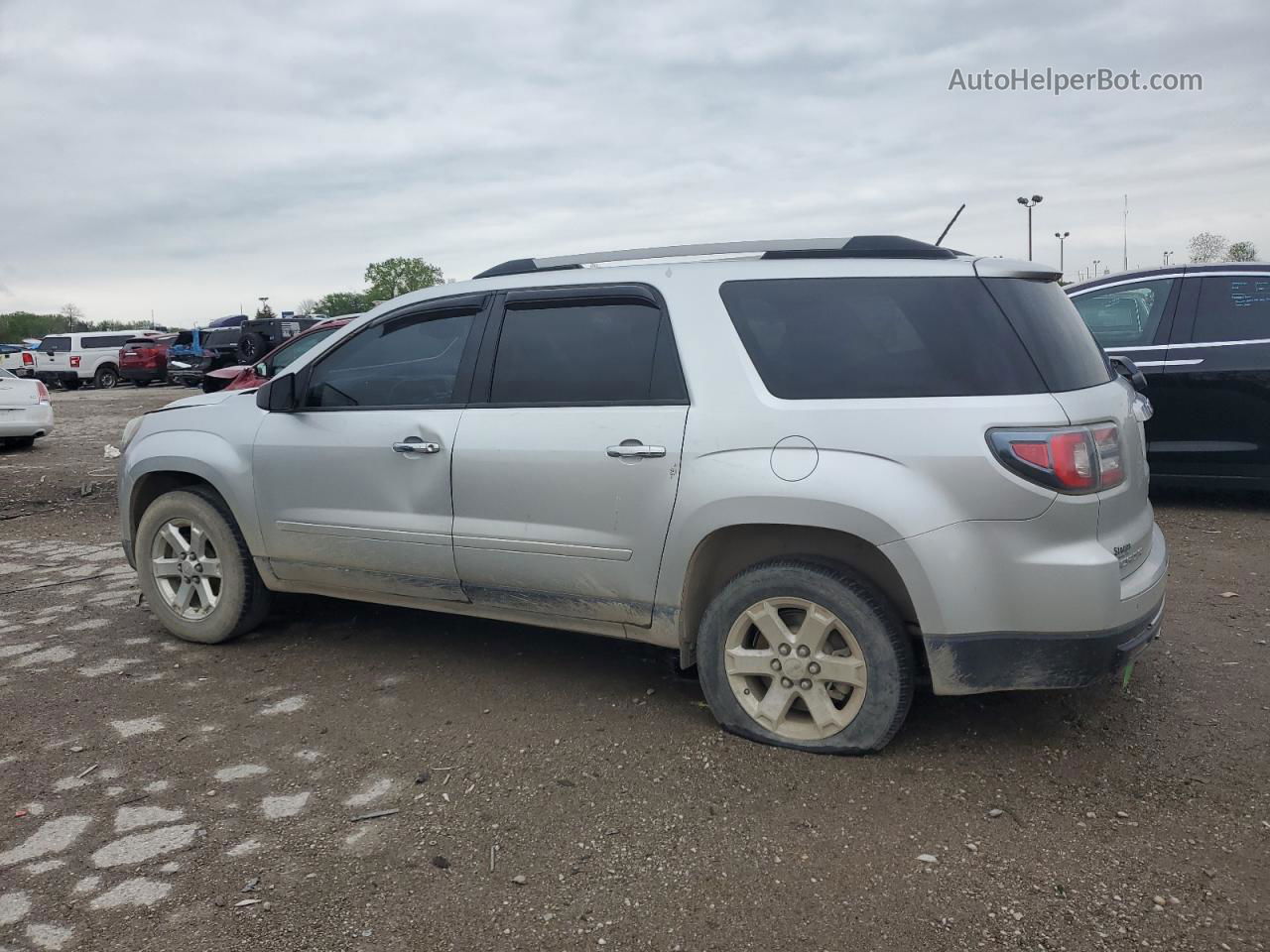 2014 Gmc Acadia Sle Silver vin: 1GKKRPKD5EJ374911