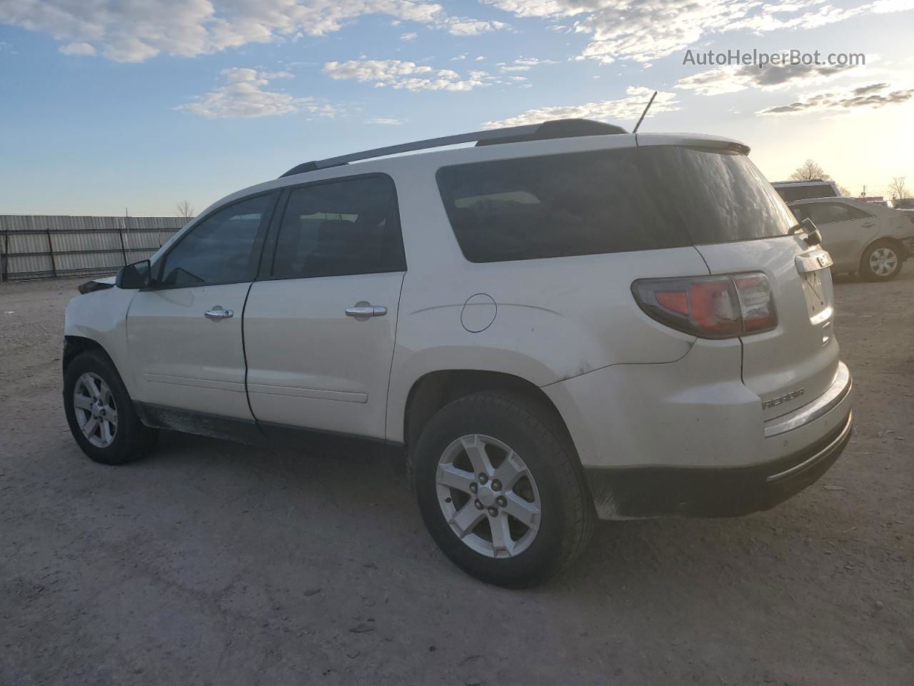 2014 Gmc Acadia Sle White vin: 1GKKRPKD6EJ125114