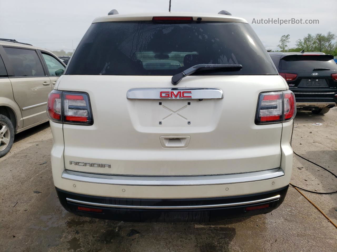 2015 Gmc Acadia Sle White vin: 1GKKRPKD6FJ307218