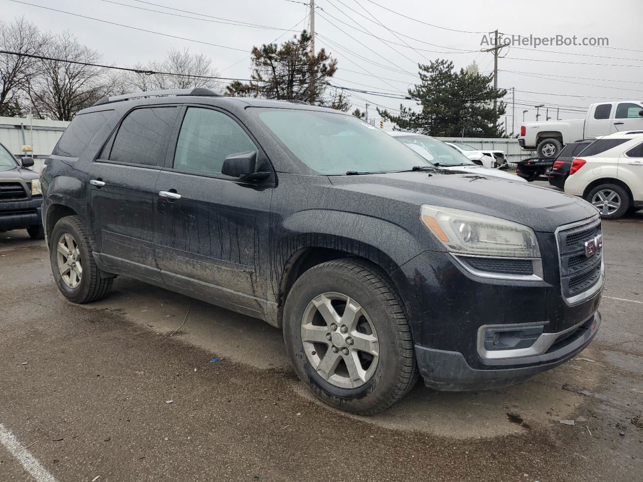 2013 Gmc Acadia Sle Black vin: 1GKKRPKD7DJ139960