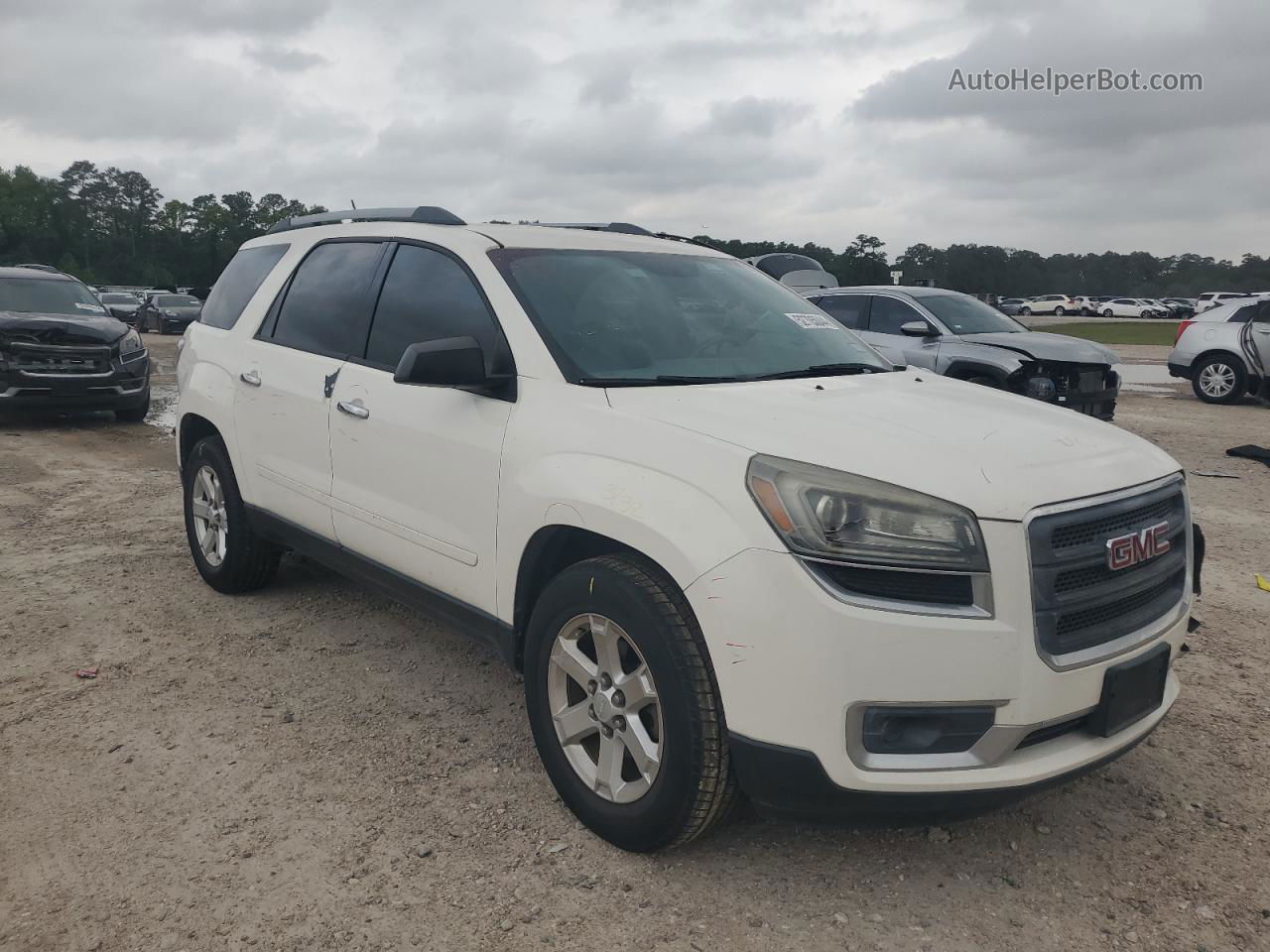 2013 Gmc Acadia Sle Белый vin: 1GKKRPKD7DJ190374