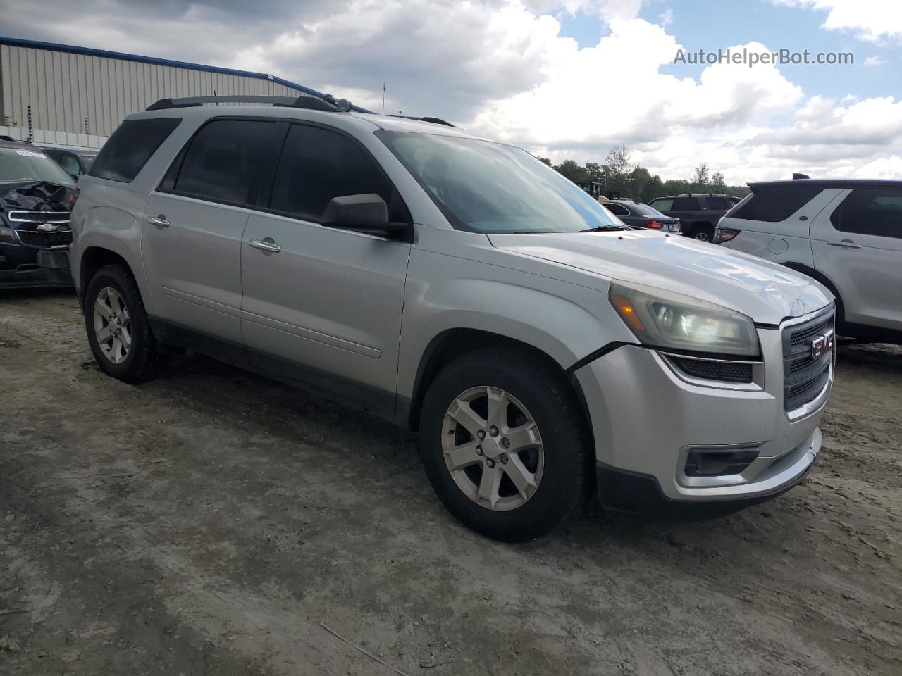 2014 Gmc Acadia Sle Silver vin: 1GKKRPKD7EJ104417