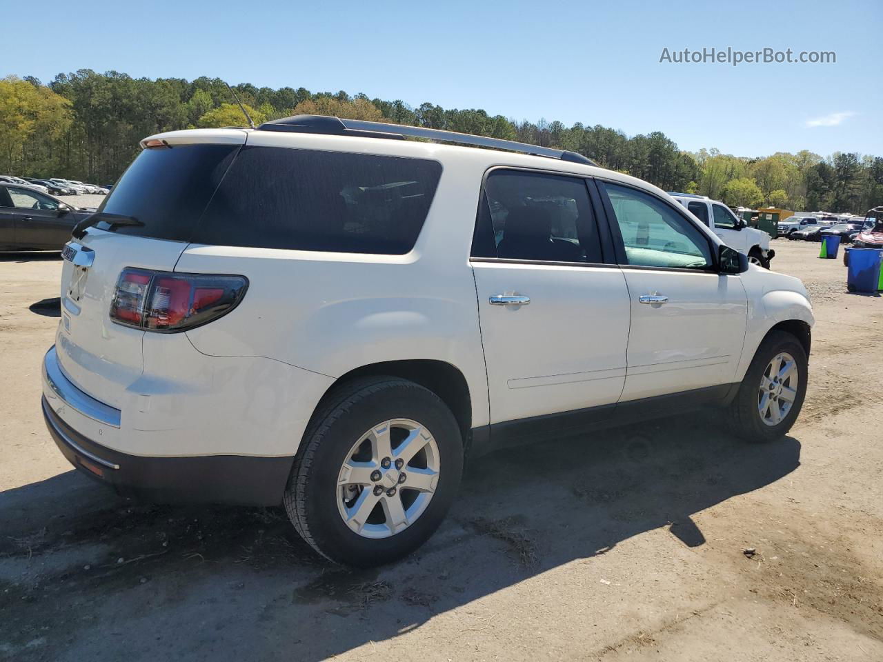 2014 Gmc Acadia Sle White vin: 1GKKRPKD7EJ158414