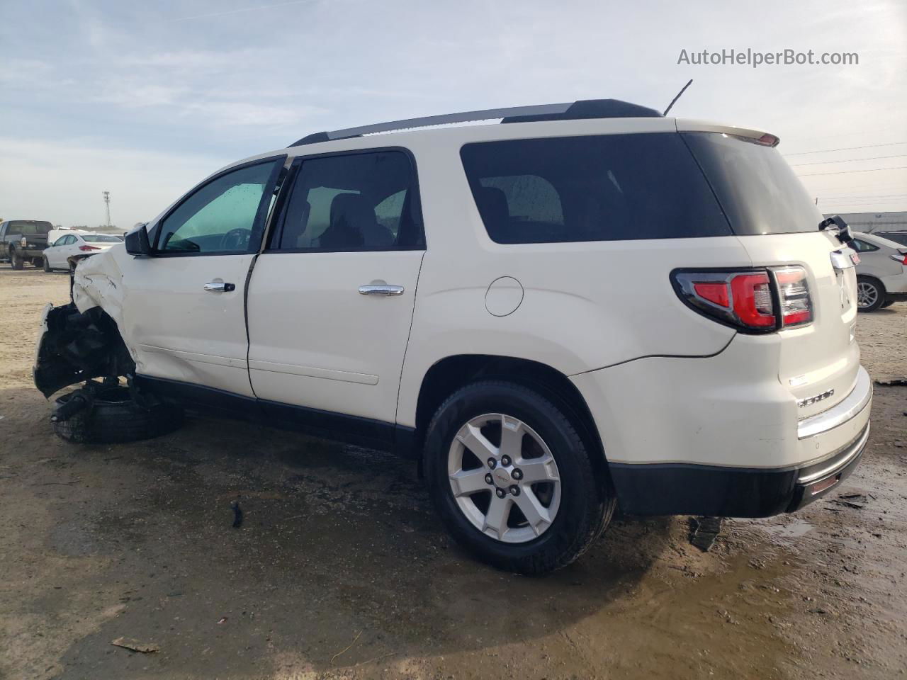 2013 Gmc Acadia Sle White vin: 1GKKRPKD8DJ120575