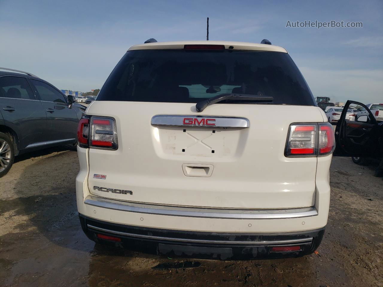 2013 Gmc Acadia Sle White vin: 1GKKRPKD8DJ120575