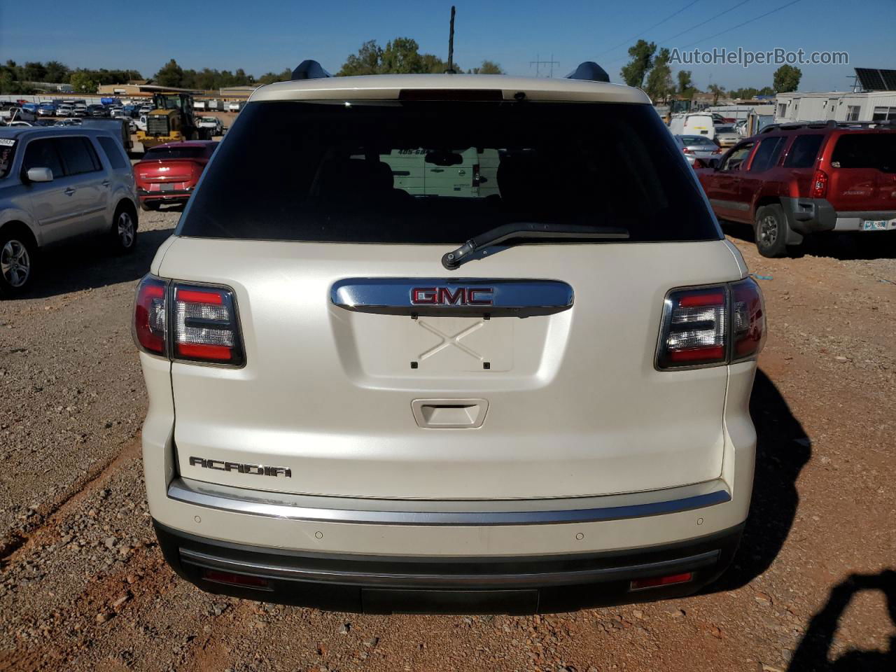 2013 Gmc Acadia Sle White vin: 1GKKRPKD8DJ252154