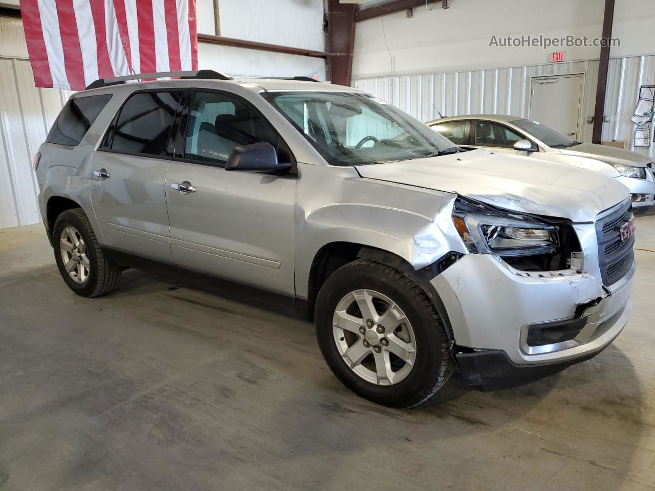 2014 Gmc Acadia Sle Silver vin: 1GKKRPKD8EJ258585