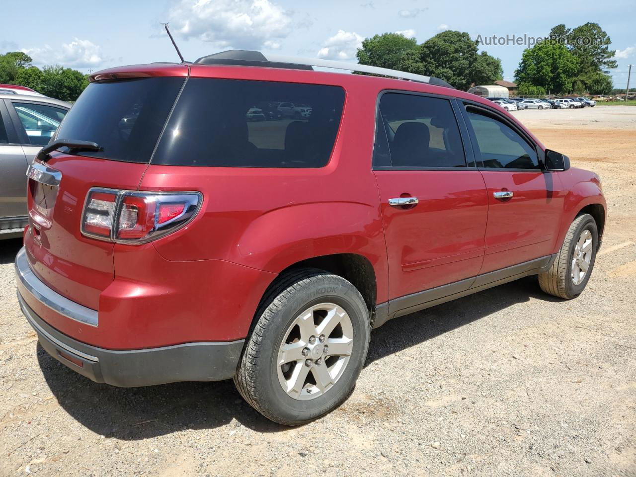 2014 Gmc Acadia Sle Red vin: 1GKKRPKD8EJ274768