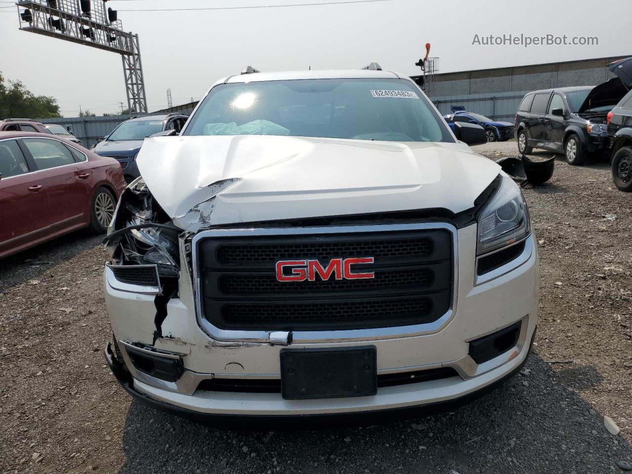 2014 Gmc Acadia Sle Белый vin: 1GKKRPKD9EJ180351