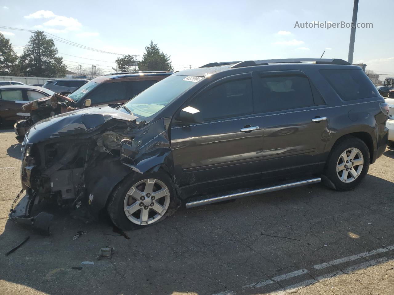 2014 Gmc Acadia Sle Black vin: 1GKKRPKD9EJ201957