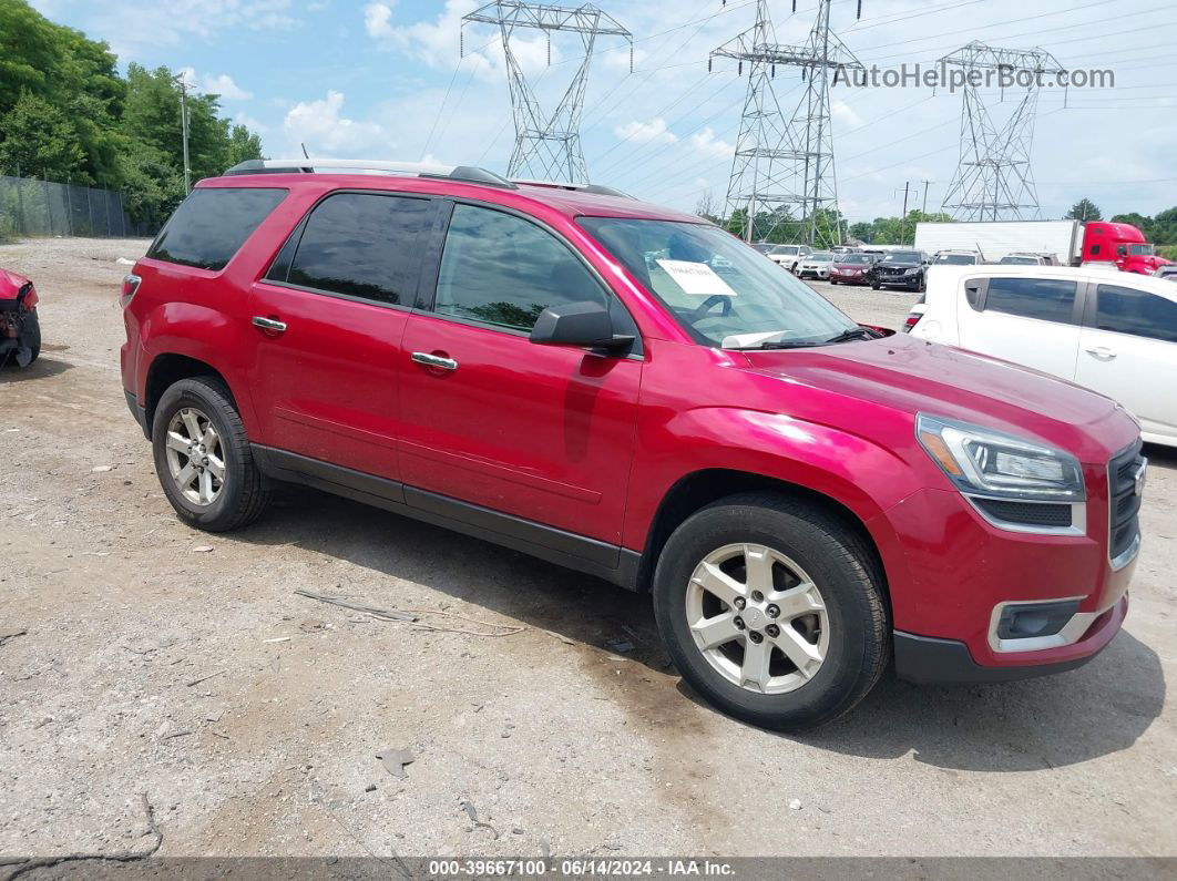 2014 Gmc Acadia Sle-2 Red vin: 1GKKRPKD9EJ333164