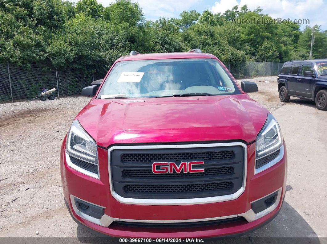 2014 Gmc Acadia Sle-2 Red vin: 1GKKRPKD9EJ333164