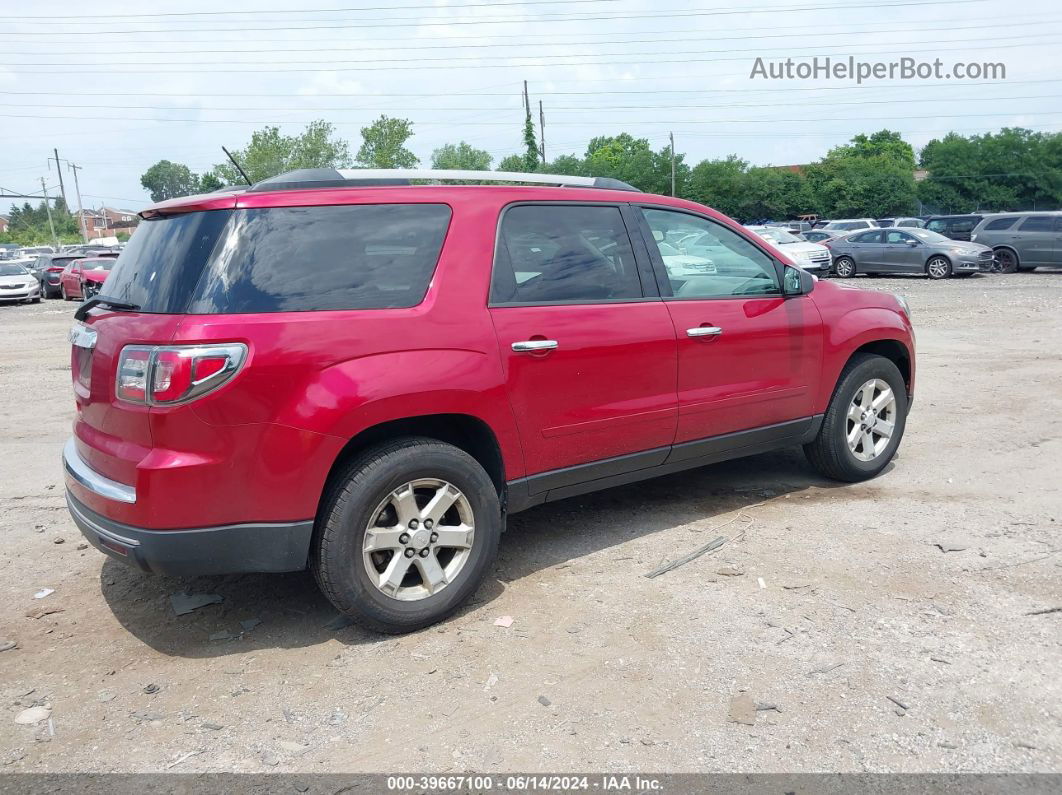 2014 Gmc Acadia Sle-2 Red vin: 1GKKRPKD9EJ333164