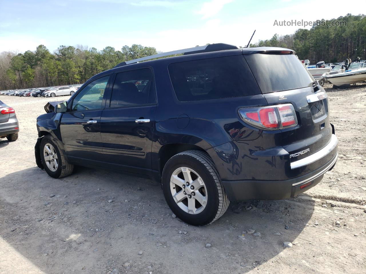 2015 Gmc Acadia Sle Blue vin: 1GKKRPKD9FJ293881