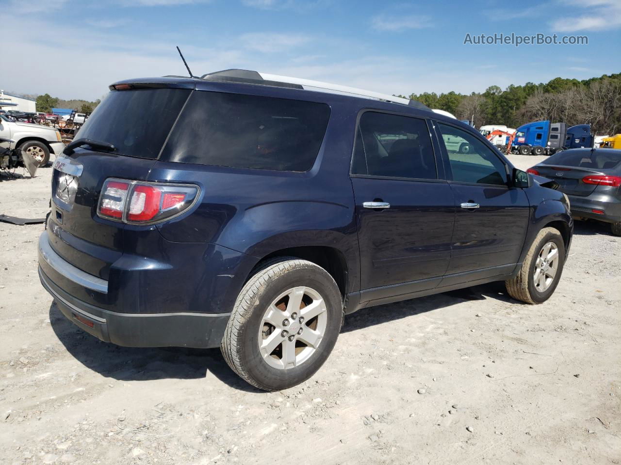 2015 Gmc Acadia Sle Blue vin: 1GKKRPKD9FJ293881