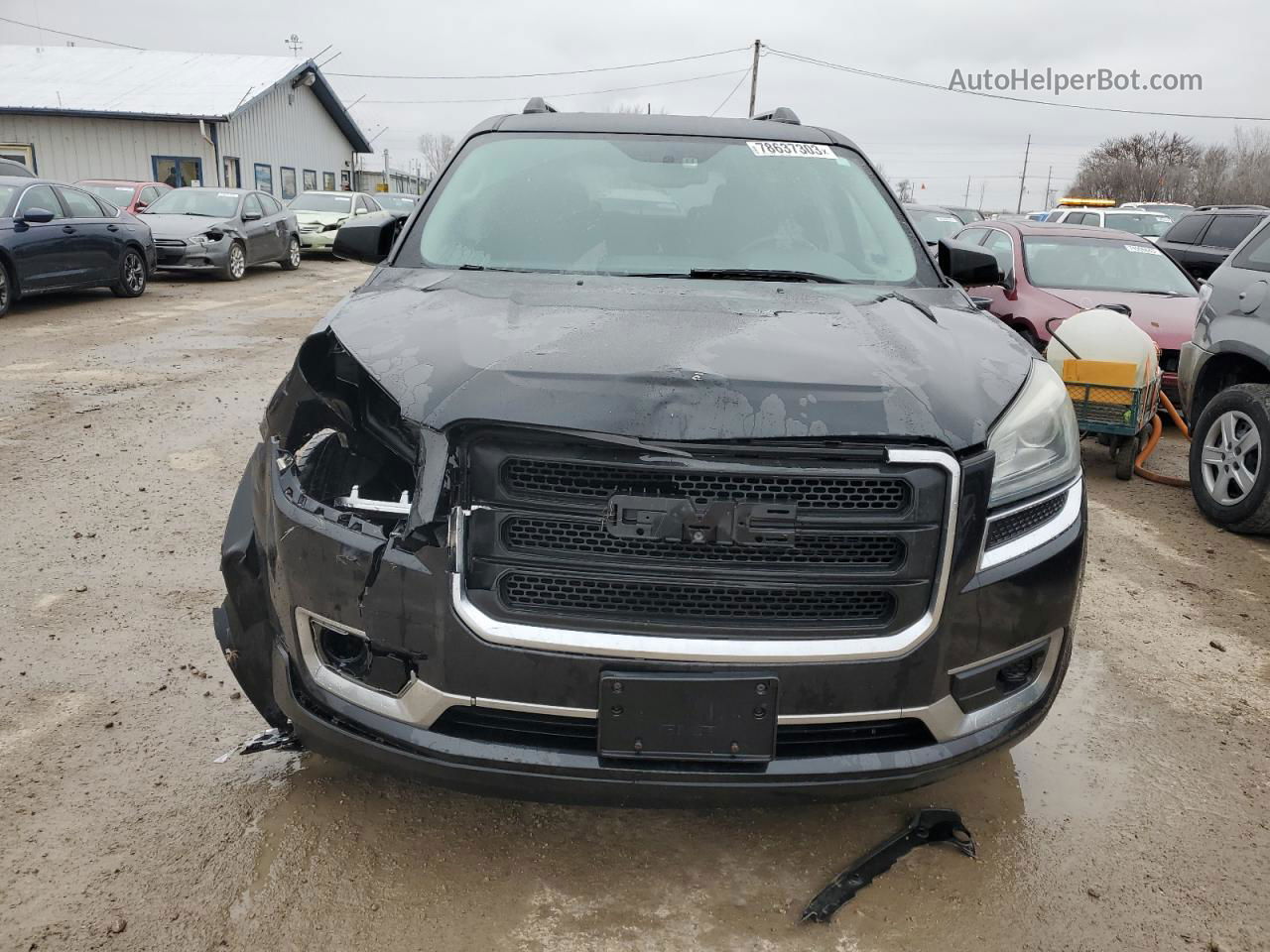 2013 Gmc Acadia Sle Black vin: 1GKKRPKDXDJ162472