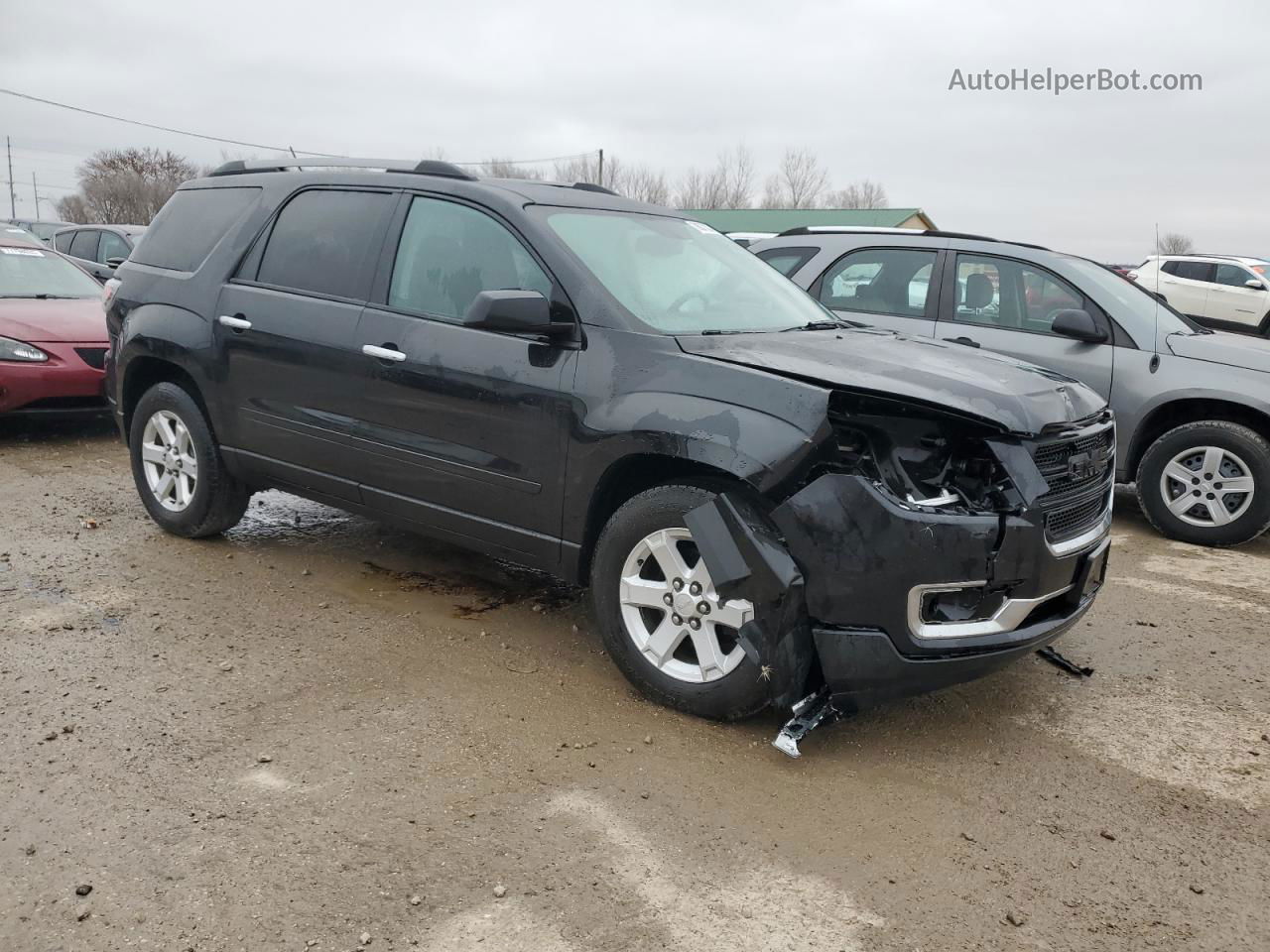 2013 Gmc Acadia Sle Black vin: 1GKKRPKDXDJ162472