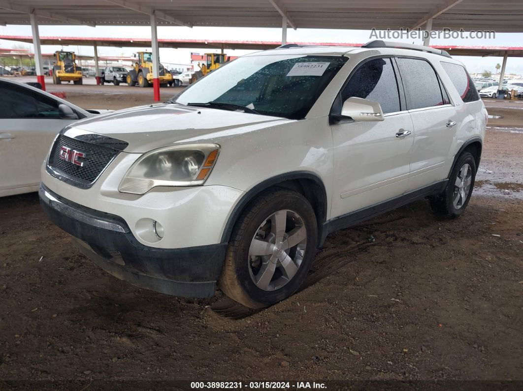 2012 Gmc Acadia Slt-1 White vin: 1GKKRRED0CJ282884