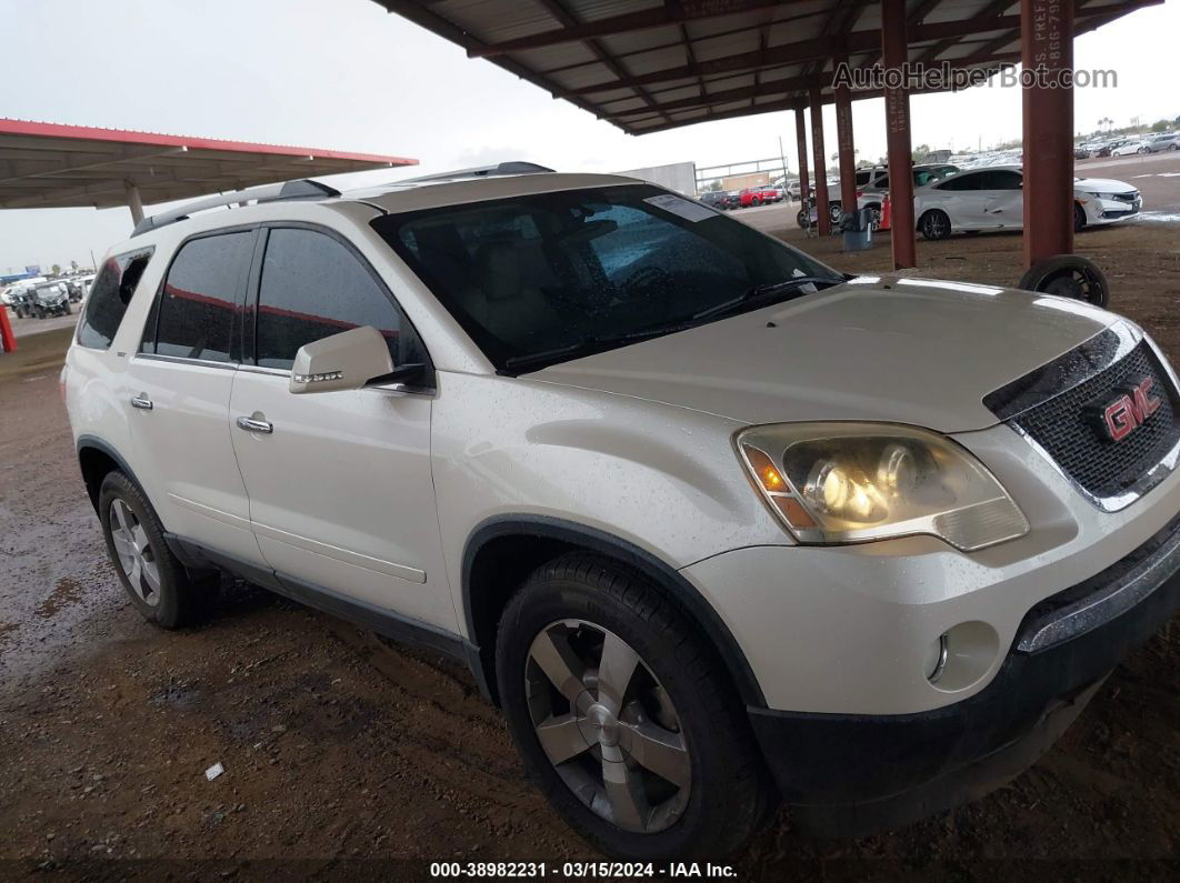 2012 Gmc Acadia Slt-1 White vin: 1GKKRRED0CJ282884