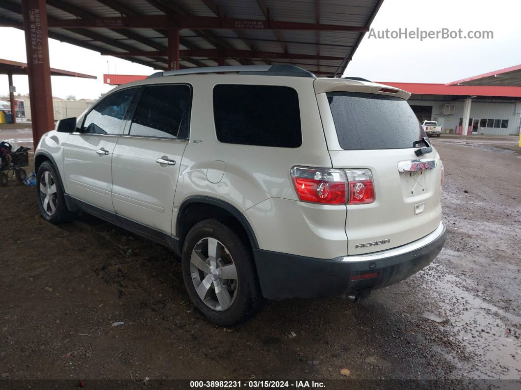 2012 Gmc Acadia Slt-1 White vin: 1GKKRRED0CJ282884