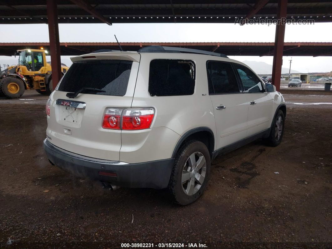 2012 Gmc Acadia Slt-1 White vin: 1GKKRRED0CJ282884