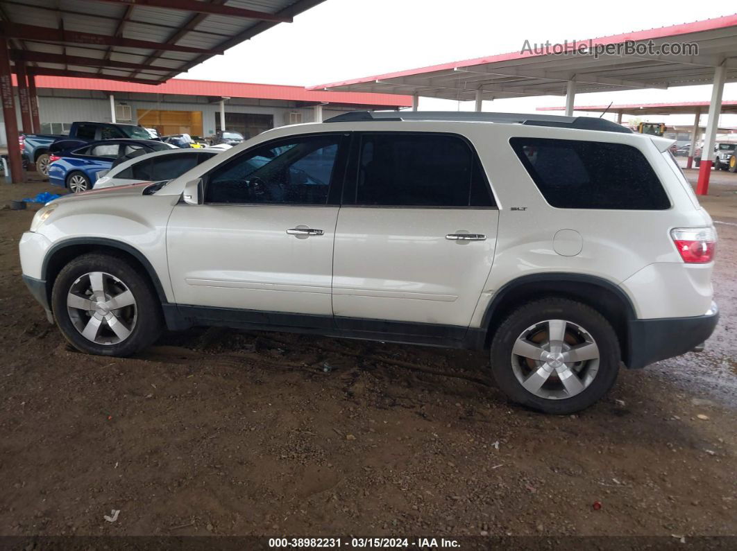 2012 Gmc Acadia Slt-1 White vin: 1GKKRRED0CJ282884