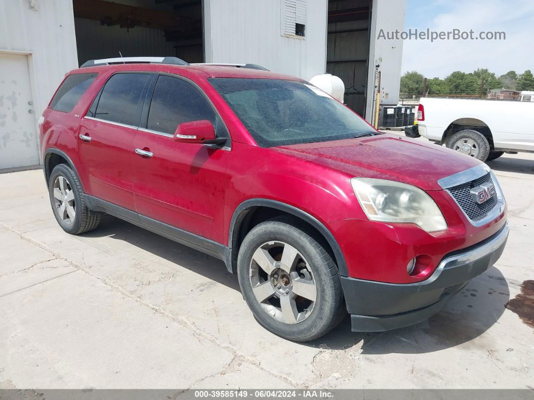 2012 Gmc Acadia Slt-1 Red vin: 1GKKRRED1CJ113067