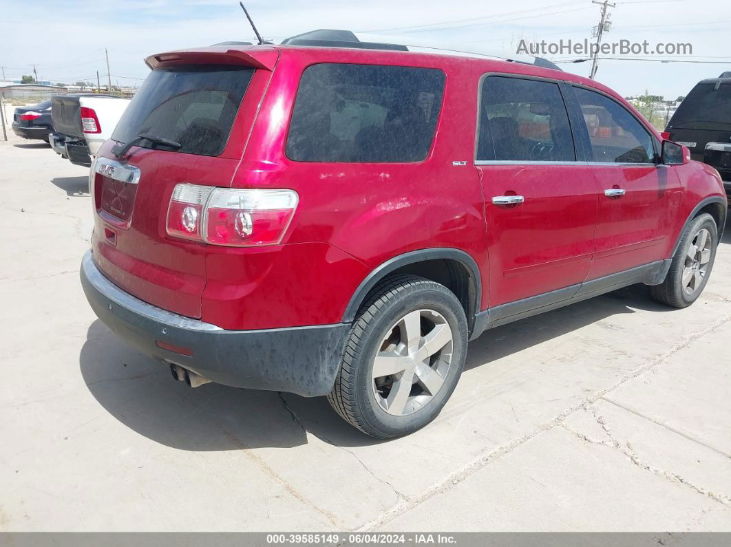 2012 Gmc Acadia Slt-1 Red vin: 1GKKRRED1CJ113067