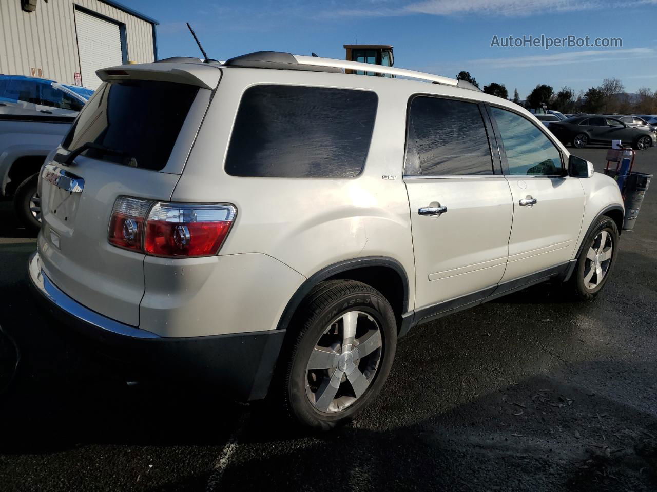 2012 Gmc Acadia Slt-1 White vin: 1GKKRRED1CJ281307