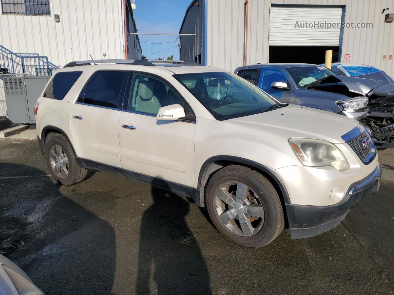 2012 Gmc Acadia Slt-1 White vin: 1GKKRRED1CJ281307