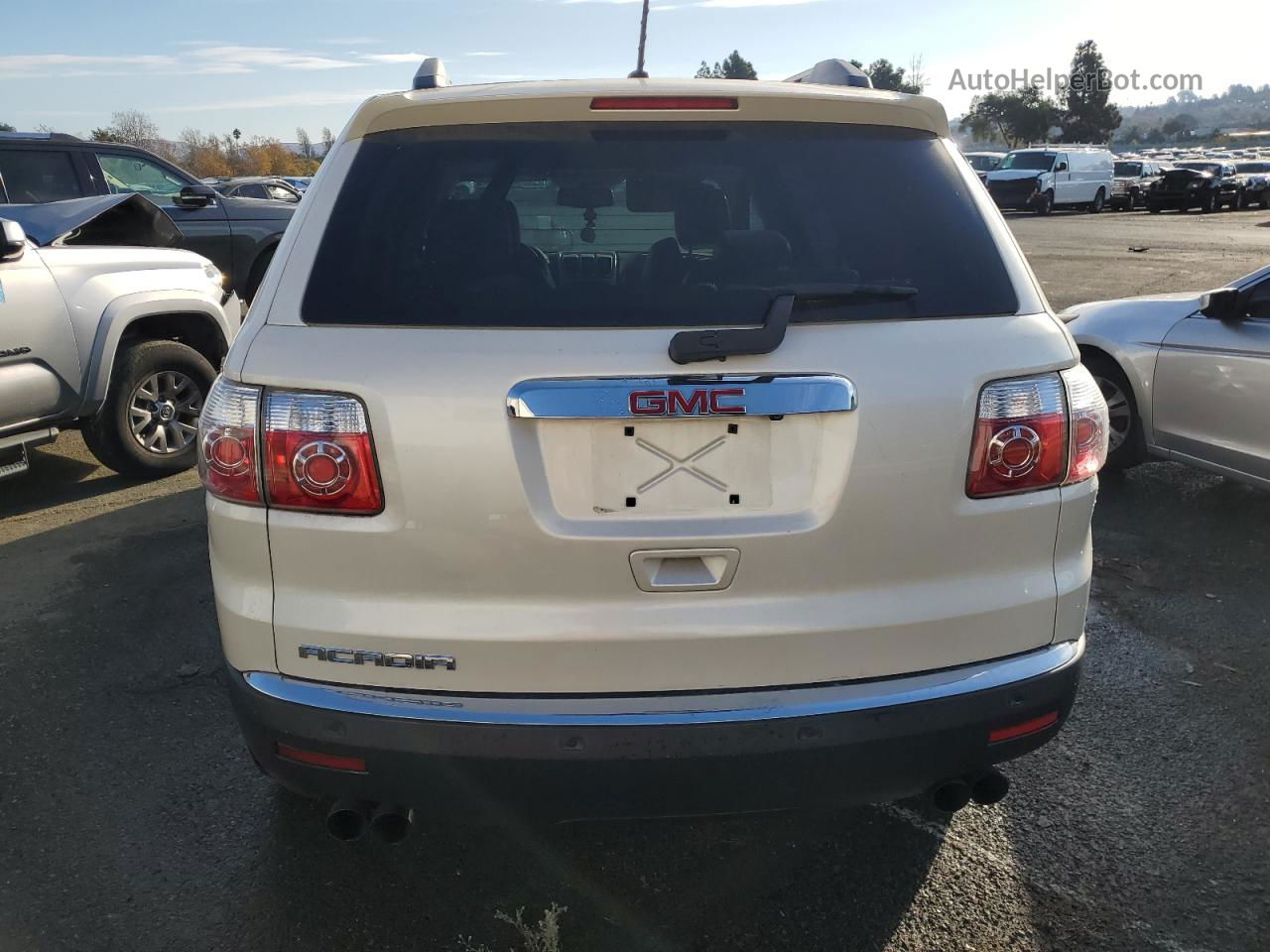 2012 Gmc Acadia Slt-1 White vin: 1GKKRRED1CJ281307