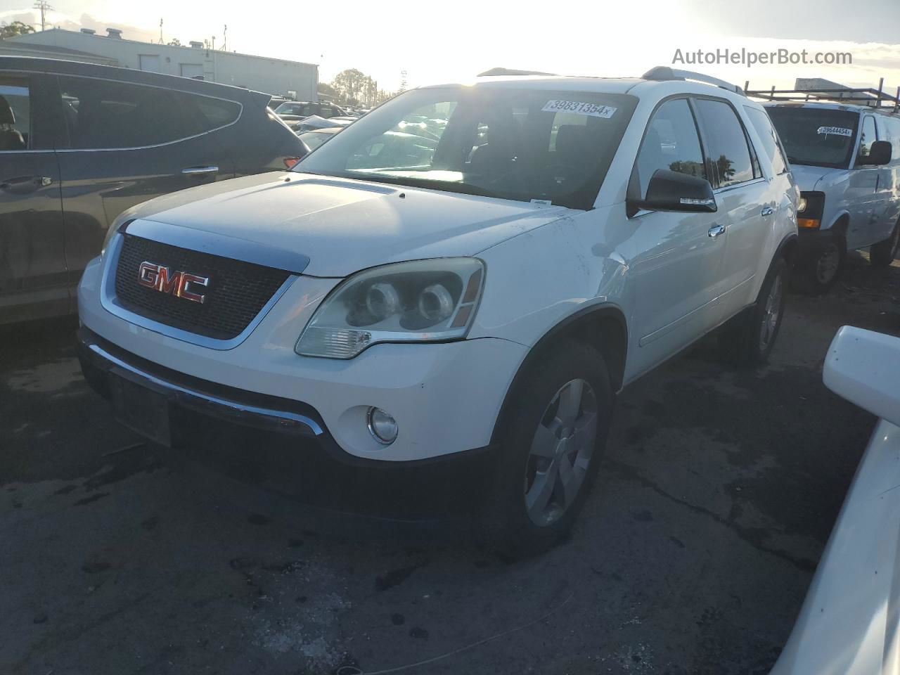 2012 Gmc Acadia Slt-1 White vin: 1GKKRRED1CJ323457