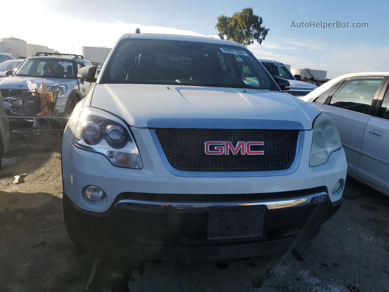 2012 Gmc Acadia Slt-1 White vin: 1GKKRRED1CJ323457