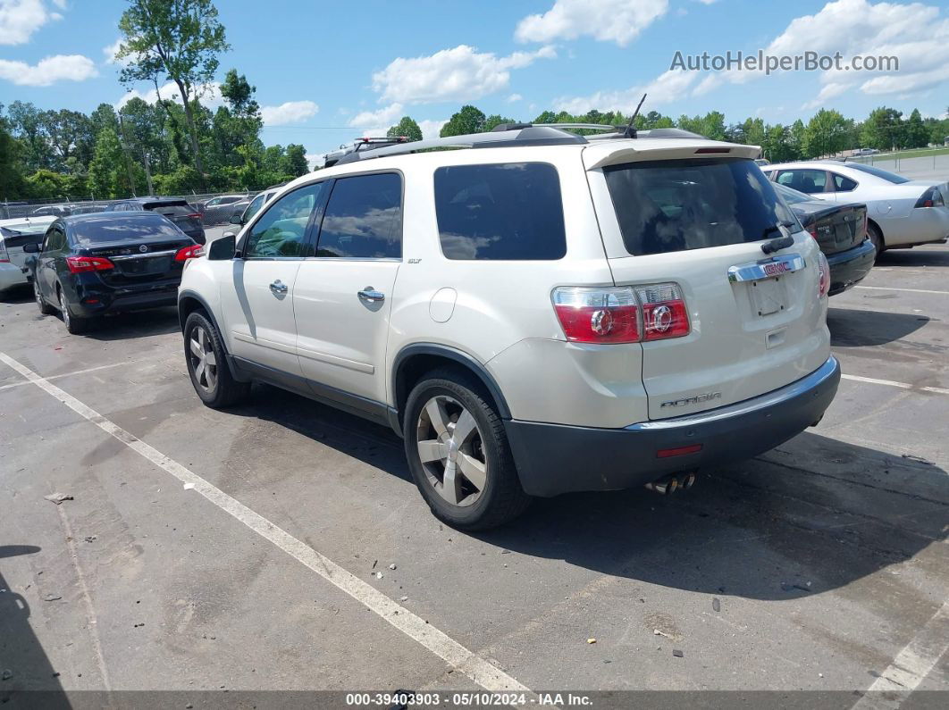 2012 Gmc Acadia Slt-1 White vin: 1GKKRRED1CJ375297