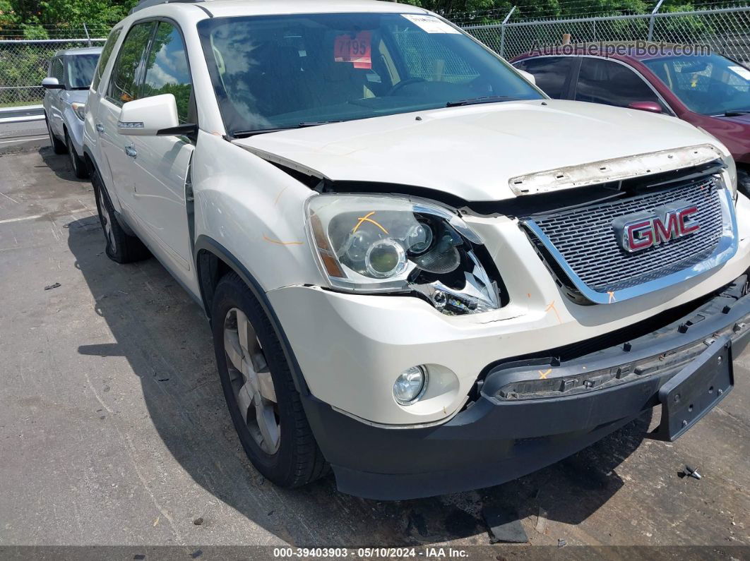 2012 Gmc Acadia Slt-1 White vin: 1GKKRRED1CJ375297