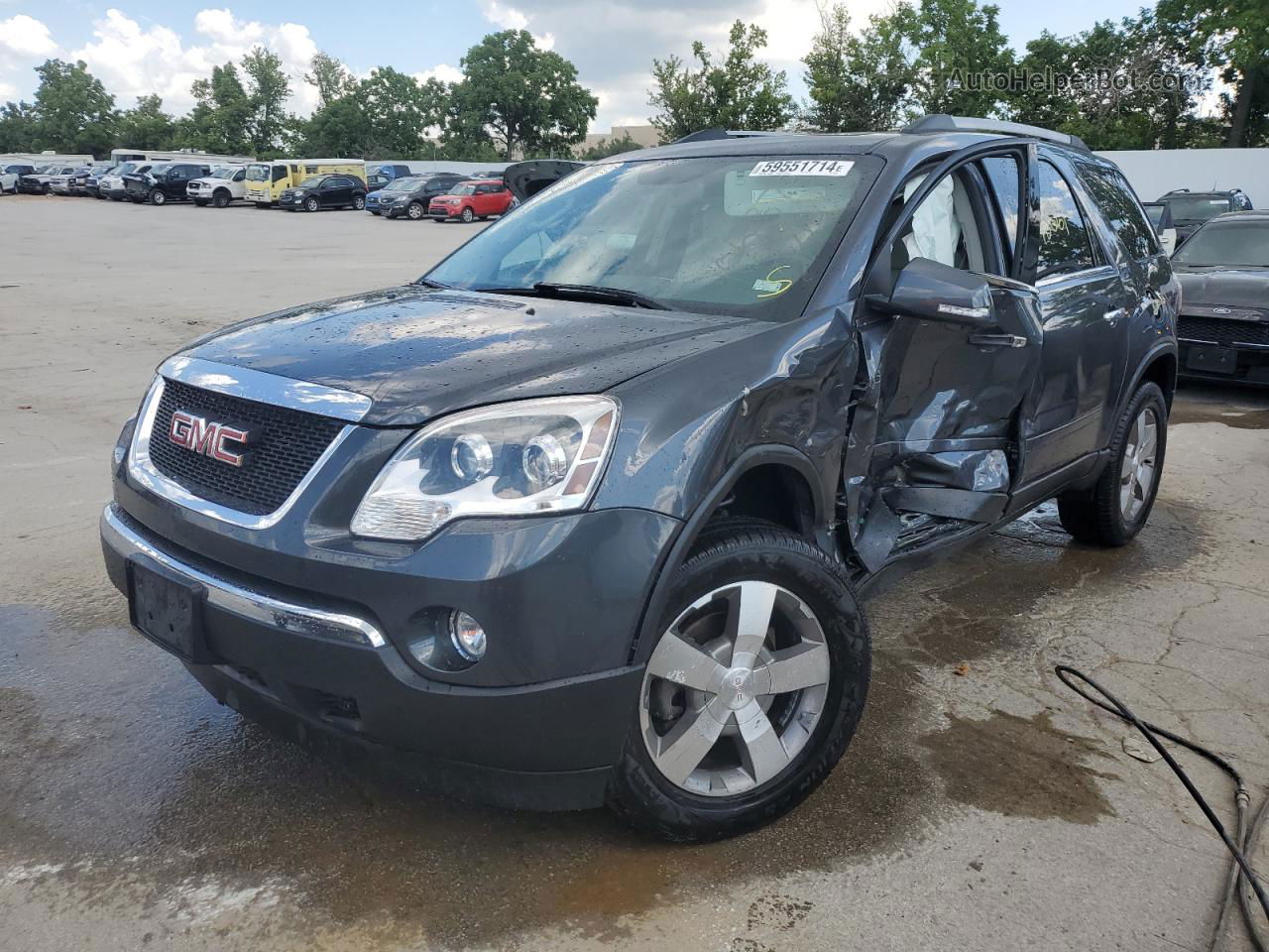 2012 Gmc Acadia Slt-1 Серый vin: 1GKKRRED1CJ395209